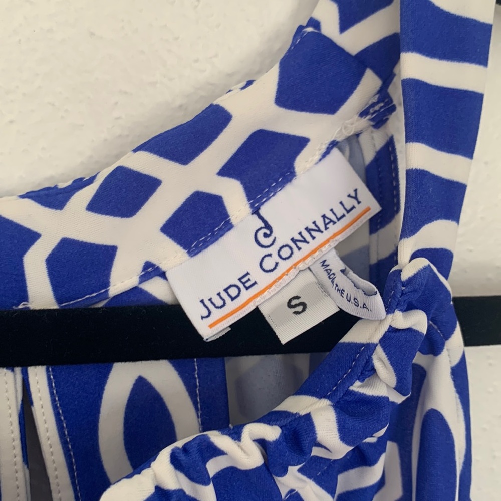 Jude Connally Blue& White Shift Dress